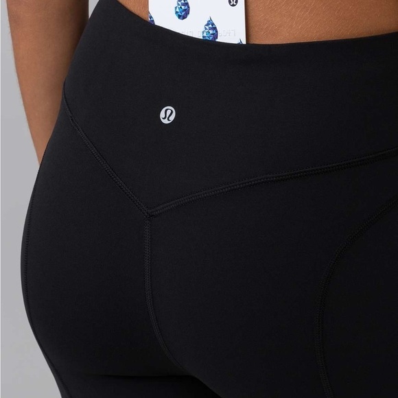 Lululemon Pushing Limits Crop (Nulu 21") Black Sz 4 - Picture 2 of 16